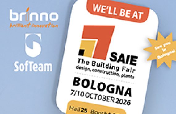 SOFTEAM E BRINNO VI ASPETTANO A BOLOGNA PER IL SAIE DAL 7 AL 10 OTTOBRE 2026 SOFTEAM E BRINNO VI ASPETTANO A BOLOGNA PER IL SAIE DAL 7 AL 10 OTTOBRE 2026